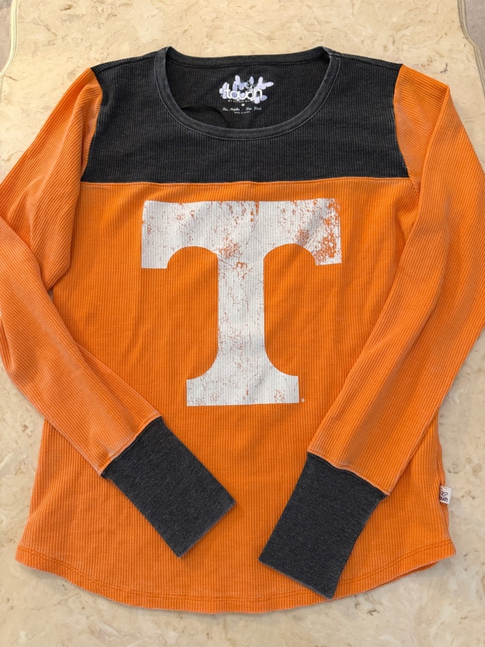 Touch Orange & Charcoal Tennessee Ladies Long Sleeve Top